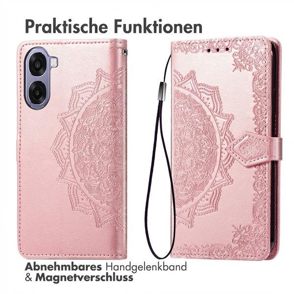imoshion Mandala Klapphülle Oppo A6x (4G/5G) - Rose Gold