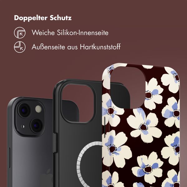 Selencia Vivid Rückabdeckung mit MagSafe Apple iPhone 13 - Choco Flower Pop