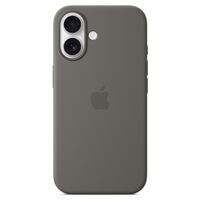 Apple Silikon-Case MagSafe für das Apple iPhone 16 - Stone Gray