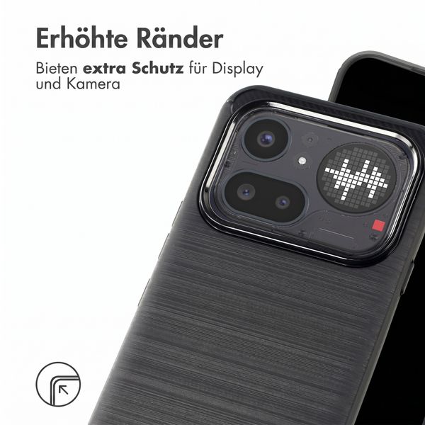 imoshion Brushed Back Cover Nothing Phone (4a) Pro - Schwarz
