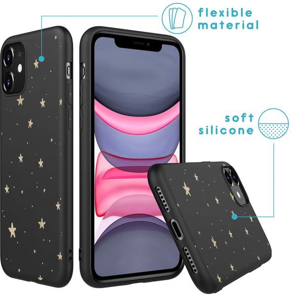 imoshion Design Hülle iPhone 11 - Stars Gold