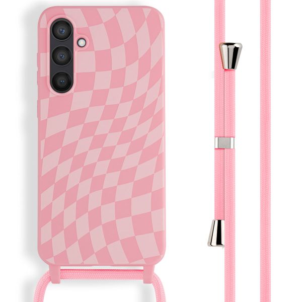 imoshion Silikonhülle design mit Band für das Samsung Galaxy S23 FE - Retro Pink