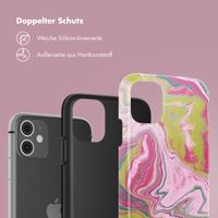 Selencia Vivid Back Cover Apple iPhone 11 - Marble Pink