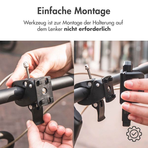 Accezz Handyhalterung Fahrrad iPhone X - verstellbar - universell - schwarz