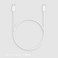 imoshion Braided USB-C-zu-USB-C-Kabel 60 W 2er-Pack - 1 Meter - Weiß