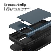 imoshion Backcover mit Kartenfach Apple iPhone 12 (Pro) - Dunkelblau