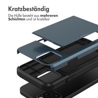 imoshion Backcover mit Kartenfach für das iPhone 12 (Pro) - Dunkelblau