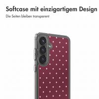 imoshion Design Hülle Samsung Galaxy S24 - Polka Dot Bordeaux