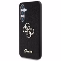 Guess 4G Metal Logo Back Cover mit Glitter für das Samsung Galaxy S25 Plus - Black