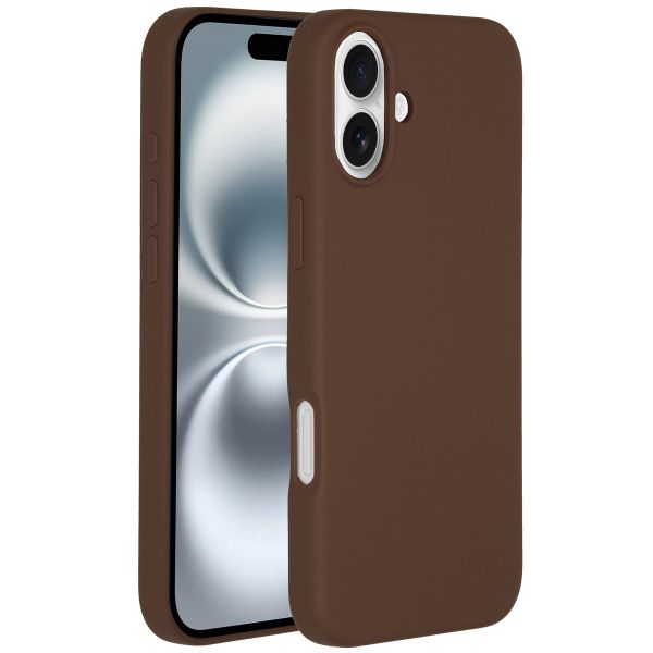 Accezz Liquid Silikoncase mit MagSafe für das iPhone 16 Plus - New Tea Brown