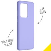 Accezz Liquid Silikoncase Lila für das Samsung Galaxy S20 Ultra