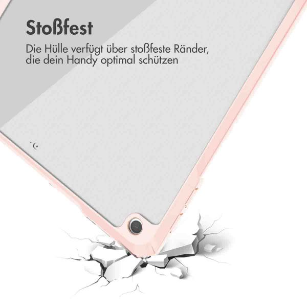 imoshion Trifold Hardcase Klapphülle Apple iPad 9 (2021) 10.2 Zoll / iPad 8 (2020) 10.2 Zoll / iPad 7 (2019) 10.2 Zoll - Rosa