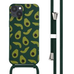 imoshion Silikonhülle design mit Band für das iPhone 14 Plus - Avocado Green