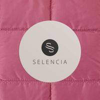 Selencia Puffy Laptop Hülle 15-16 Zoll - Laptop Sleeve - Magenta Fire