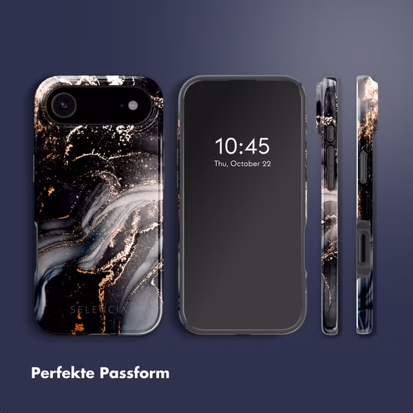 Selencia Vivid Rückabdeckung mit MagSafe Apple iPhone Air - Chic Marble Black