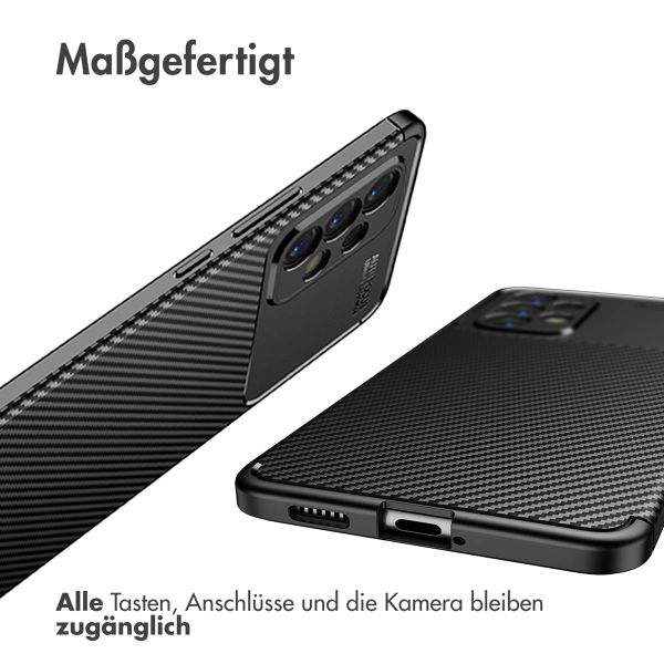 imoshion Carbon-Hülle für das Samsung Galaxy A53 - Schwarz