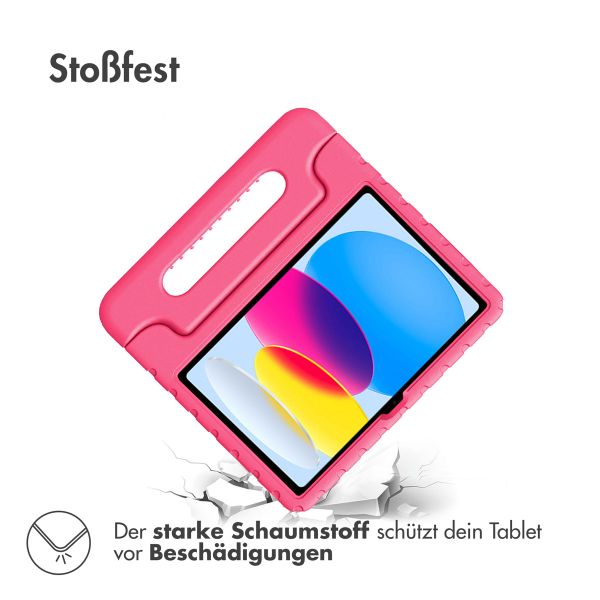 imoshion Schutzhülle mit Handgriff kindersicher für das iPad 11 (2025) 11 Zoll / iPad 10 (2022) 10.9 Zoll - Rosa