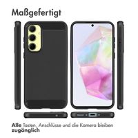 imoshion Brushed Back Cover für das Samsung Galaxy A35 - Schwarz