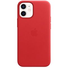 Apple Leder-Case MagSafe für das iPhone 12 Mini - Red