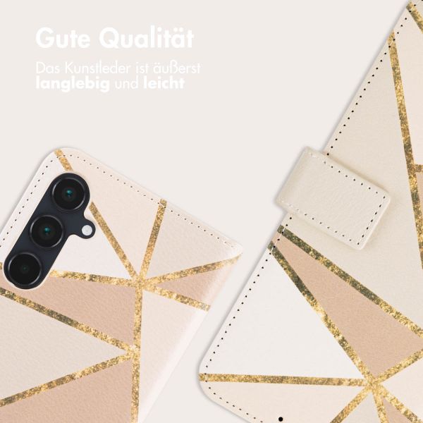 imoshion Design Klapphülle Samsung Galaxy A55 - Beige Graphic