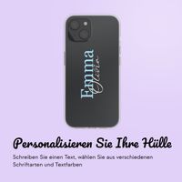 Personalisierte Hülle mit Namen iPhone 14 - Transparent