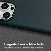 Accezz Vintage Leather Magsafe Backcover Apple iPhone 15 Pro Max - Smokey Green