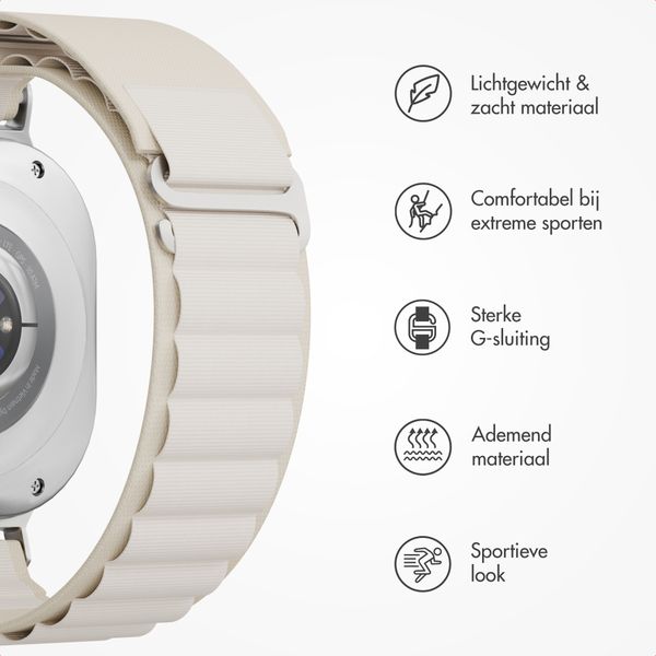Accezz Nylon Alpine Armband für Samsung Galaxy Watch Ultra 2 (2026) / Ultra (2024/2025) - Polarstern