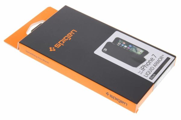 Spigen Liquid Armor Backcover Apple iPhone SE (2022 / 2020) / 8 / 7 - Schwarz