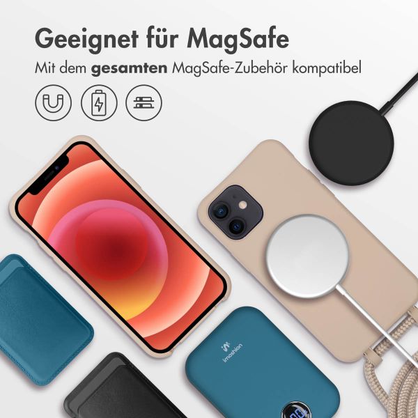 imoshion Color Backcover mit abtrennbarem Band MagSafe für das iPhone 12 (Pro) - Nude