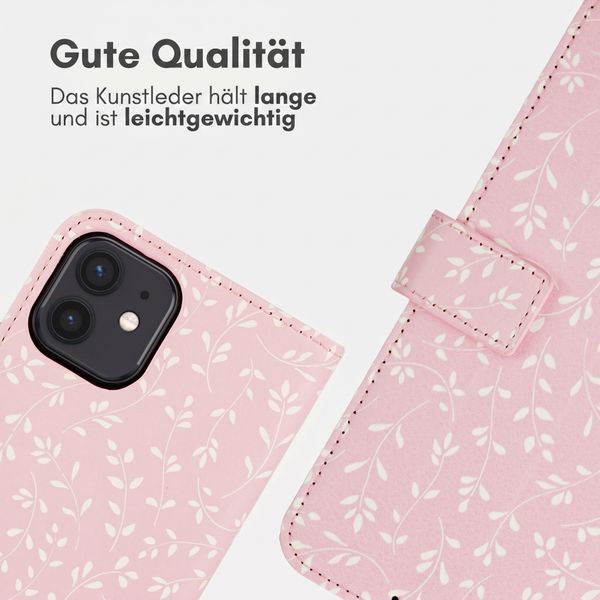 imoshion Design Klapphülle Apple iPhone 12 (Pro) - Pink Bazaar Flowers