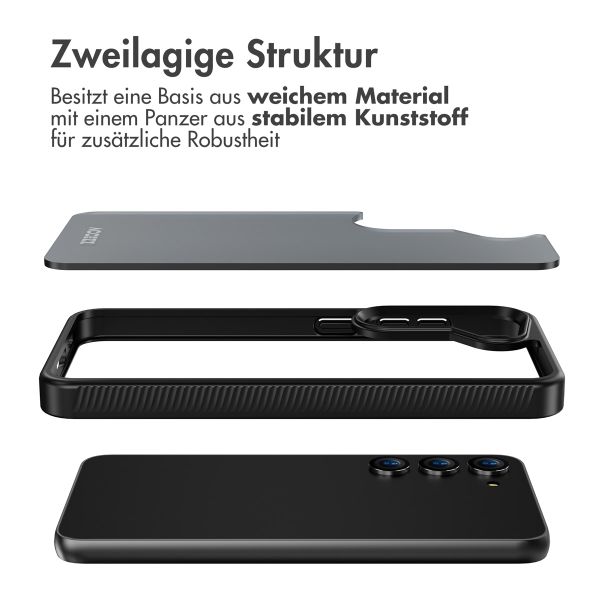 Accezz Rugged Frosted Back Cover Samsung Galaxy S23 - Schwarz