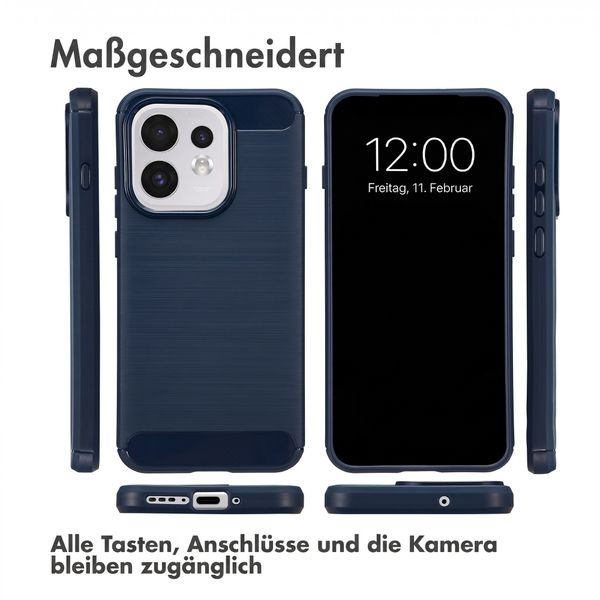 imoshion Brushed Back Cover Oppo Reno 16 / 16 Pro - Dunkelblau