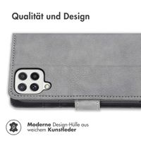 imoshion Luxuriöse Klapphülle für das Samsung Galaxy M22 / A22 (4G) - Grau