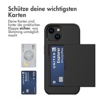 imoshion Backcover mit Kartenfach Apple iPhone 15 - Schwarz