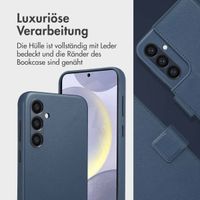 Accezz 2-in-1 Klapphülle aus Leder mit MagSafe Samsung Galaxy S24 Plus - Nightfall Blue