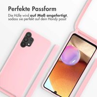 imoshion Silikonhülle mit Band für das Samsung Galaxy A32 (4G) - Rosa