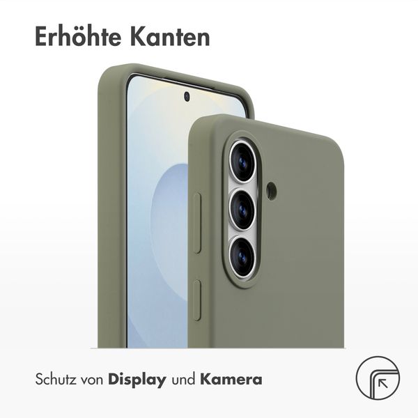 Accezz Liquid Silikoncase mit MagSafe Samsung Galaxy S26 - Cooper Green