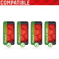 Displex Bildschirmschutzfolie Real Glass Full Cover für das Apple iPhone SE (2022 / 2020) / 8 / 7 / 6(s)