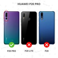 Leder Silikon-Case für Huawei P20 Pro