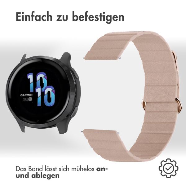 imoshion Magnetlederarmband -   Universelle 22 mm Anschluss - Beige