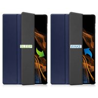 imoshion Trifold Klapphülle Galaxy Tab S8 Ultra - Dunkelblau