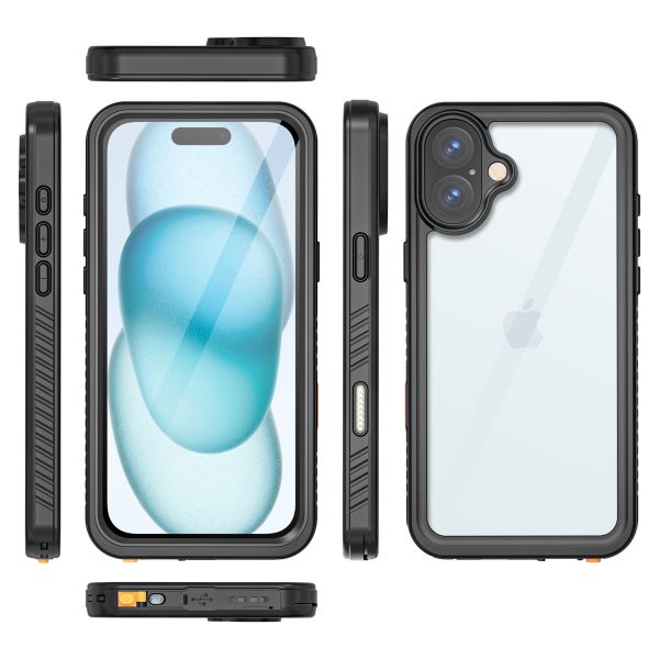 Redpepper Dot Plus Waterproof Case für das iPhone 16 Plus - Schwarz