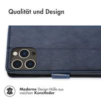 imoshion Luxuriöse Klapphülle für das iPhone 14 Pro - Dunkelblau