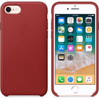 Apple Leder-Case für das Apple iPhone SE (2022 / 2020) / 8 / 7 - Red