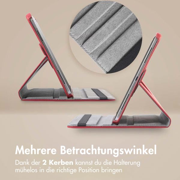 imoshion 360° drehbare Klapphülle Samsung Galaxy Tab A11 - Rot