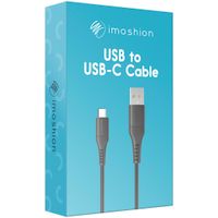 imoshion USB-C- auf USB-Kabel - Geflochtenes Gewebe - 3 m - Schwarz
