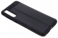 Leder Silikon-Case für Huawei P20 Pro