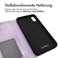 imoshion Design Klapphülle Apple iPhone Xr - Purple Marble