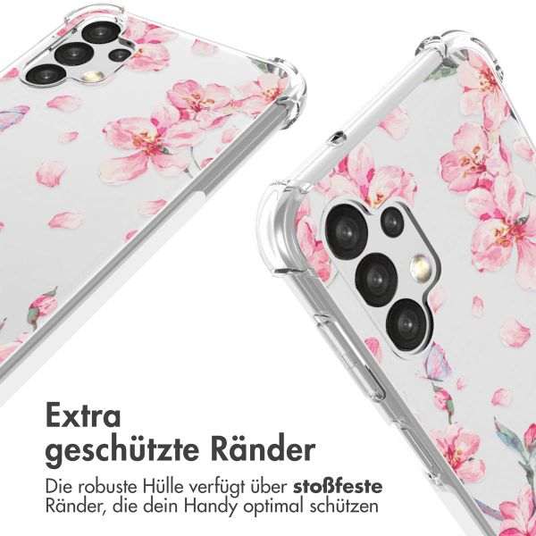 imoshion Design Hülle mit Band für das Samsung Galaxy A13 (4G) - Blossom Watercolor