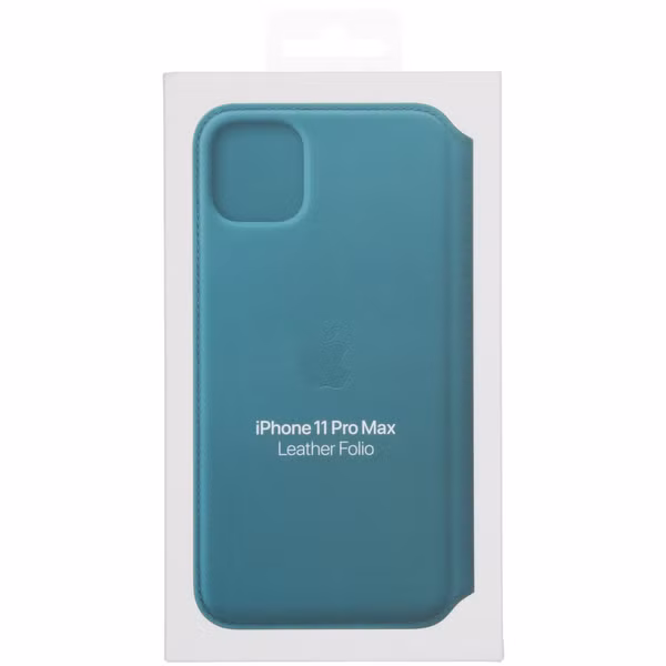 Apple Leather Folio Klapphülle für das Apple iPhone 11 Pro Max - Peacock